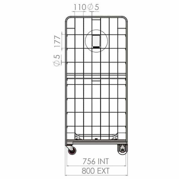 2 Sided Roll Cage – A-Base (RCR200) image 1