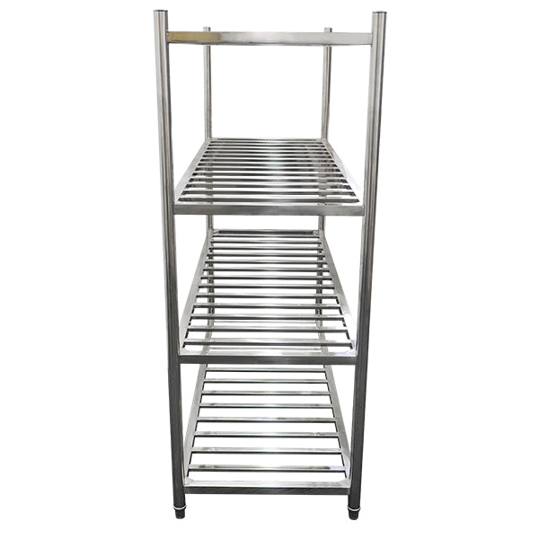 4 Tier Commercial Stainless Steel Vented Shelving - 1500(L) x 500(W) x 1550mm(H) (SHE011) image 1
