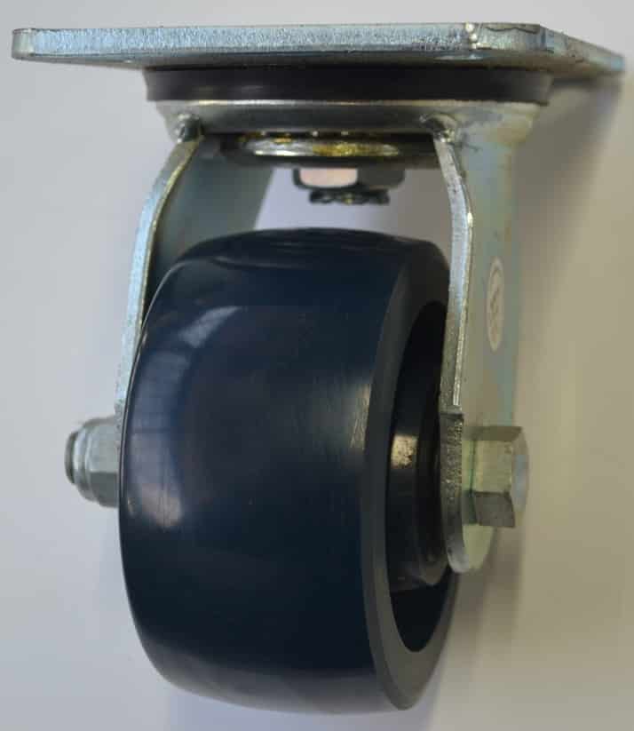 Richmond Swivel 100mm Solid Blue Poly Wheel Heavy Industrial M3 Castor (S4494PS) image 0