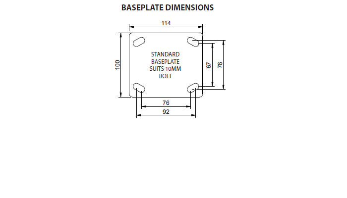 215mm Puncture Proof Wheel 50kg Capacity Castor (S8834) image 1