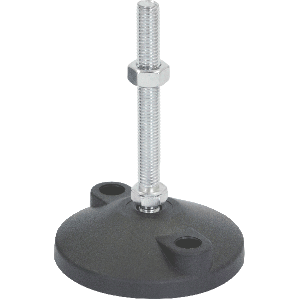 M12 Mild Steel Bolt Down Adjustable Levelling Feet | LVR10012100B image 0