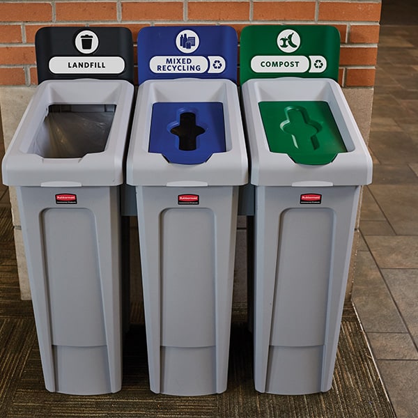 Rubbermaid SLIM JIM® Recycling Station Label Kit | R1977787 image 0