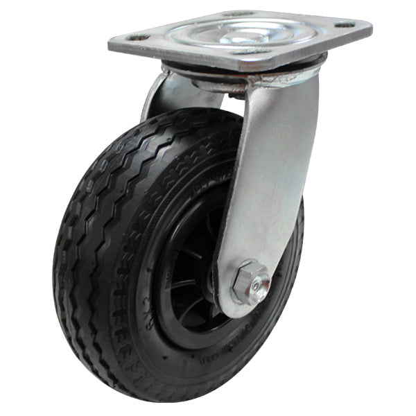 160mm Pneumatic Wheel 60kg Capacity Castor (S6661) image 0
