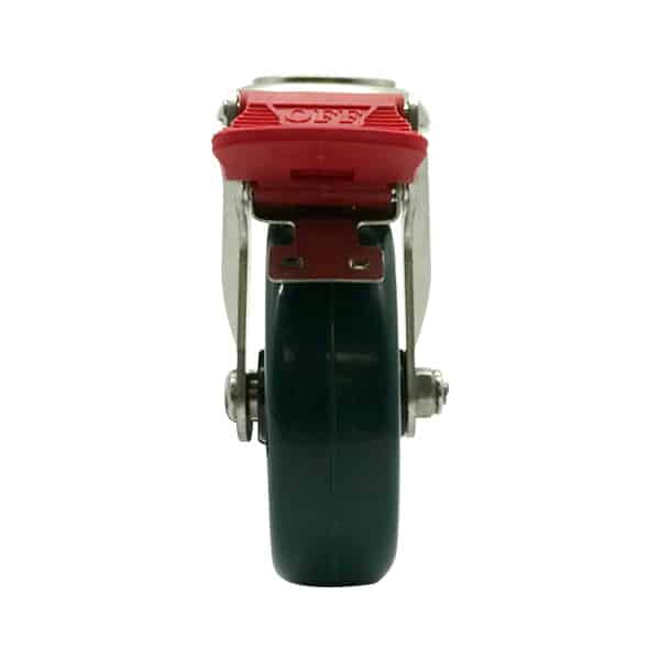 100mm Rebound Rubber Swivel Brake Castor (S4418B) image 1