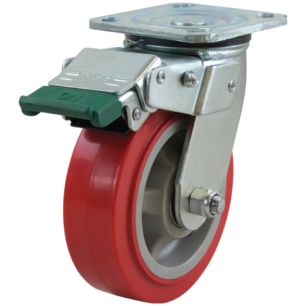 Richmond Castor Swivel with Polyurethane 150mm Wheel and Direction Lock (S6644D) image 0