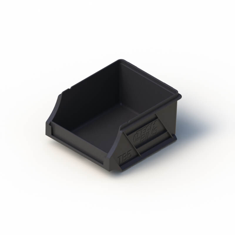 Tech Bin 0.5L - Recycled Black image 0