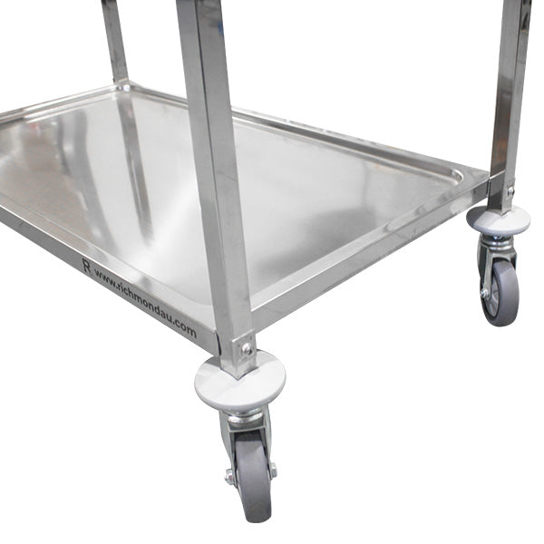 2 Shelf Grade 201 Stainless Service Trolley  | STR229 image 4