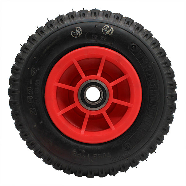 200mm Plastic Centre Pneumatic 250X4 BB Richmond Wheel (Lug Tread) | PN8865-75BB image 1
