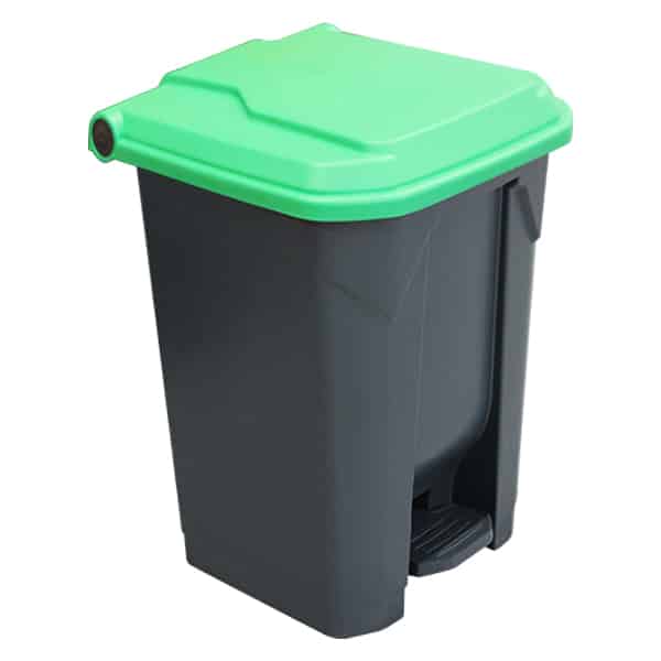 50L Pedal Bin - Green Lid (PBS050GRN) image 0