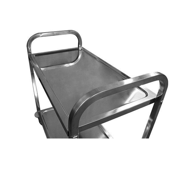 2 Shelf Grade 201 Stainless Service Trolley  | STR229 image 1
