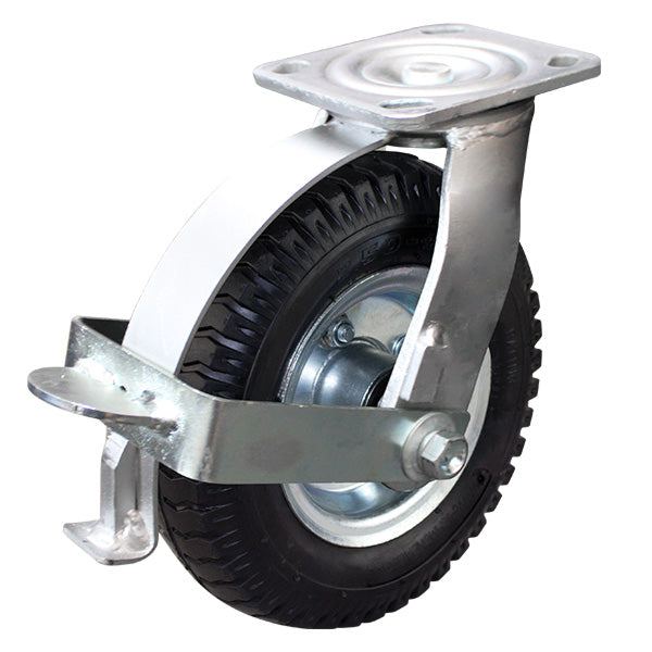 215mm Pneumatic Wheel 100kg Capacity Castor (S8861B) image 0