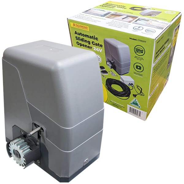 24V Low Voltage Sliding Gate Motor suitable for gates up to 800kg (GTR207) image 0