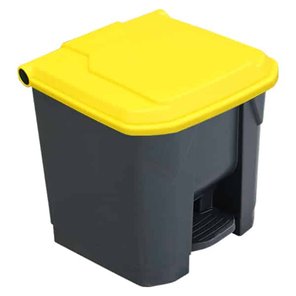 30L Pedal Bin - Yellow Lid (PBS030YEL ) image 0