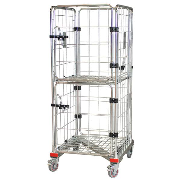 4 Sided Roll Cage with 2 Half Doors + 1 Full Door - Z Base (RCR411) image 0