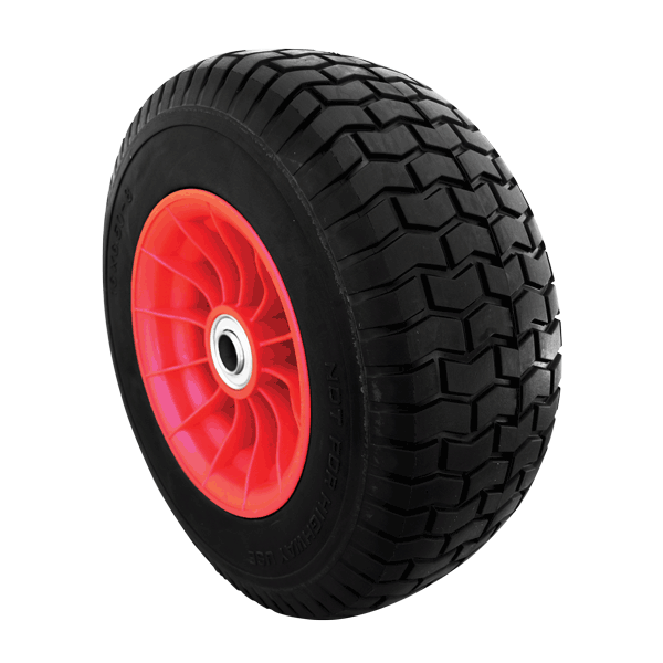 400mm Plastic Centre Pneumatic 16X650X8 BB Wheel (Turf Tread) | PN1610-1BB image 0