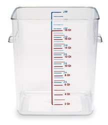 Rubbermaid Square Container 17L Clear Color | RFG631800 image 0
