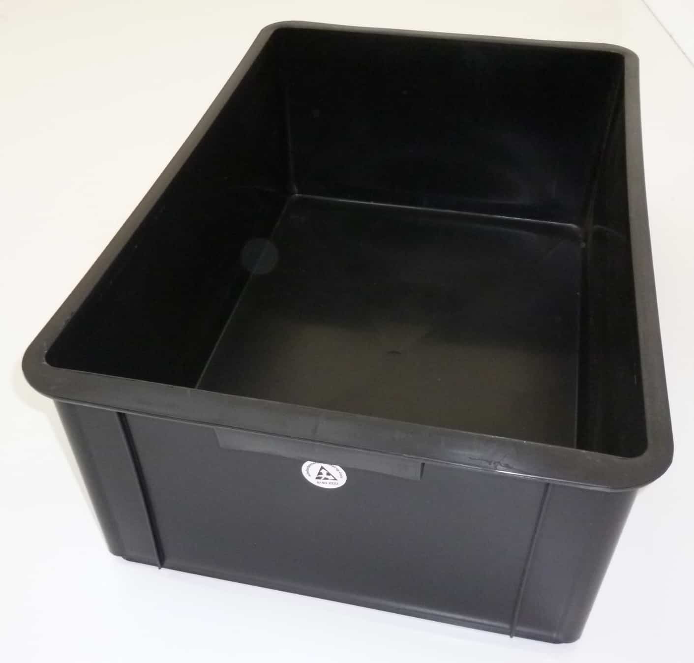 P047BLK Black 45 Litre Crate image 0