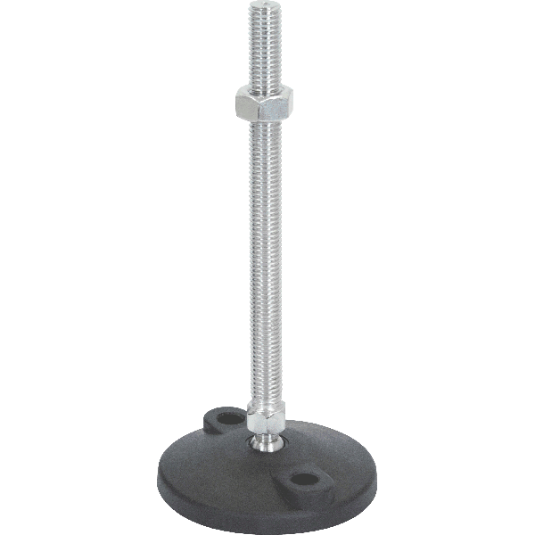 M12 Mild Steel Bolt Down Adjustable Levelling Feet | LVR8012150B image 0
