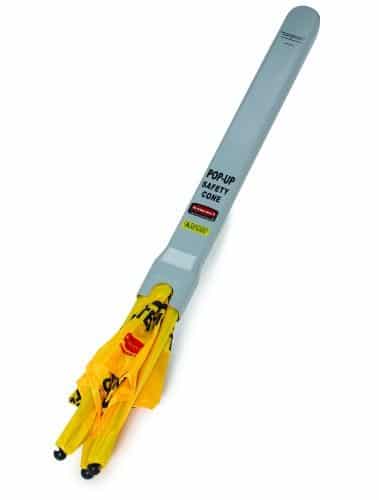 Rubbermaid Pop-Up Safety Cone – 76.2cm – Multi-Lingual Wet Floor Sign | RFG9S0100 image 1