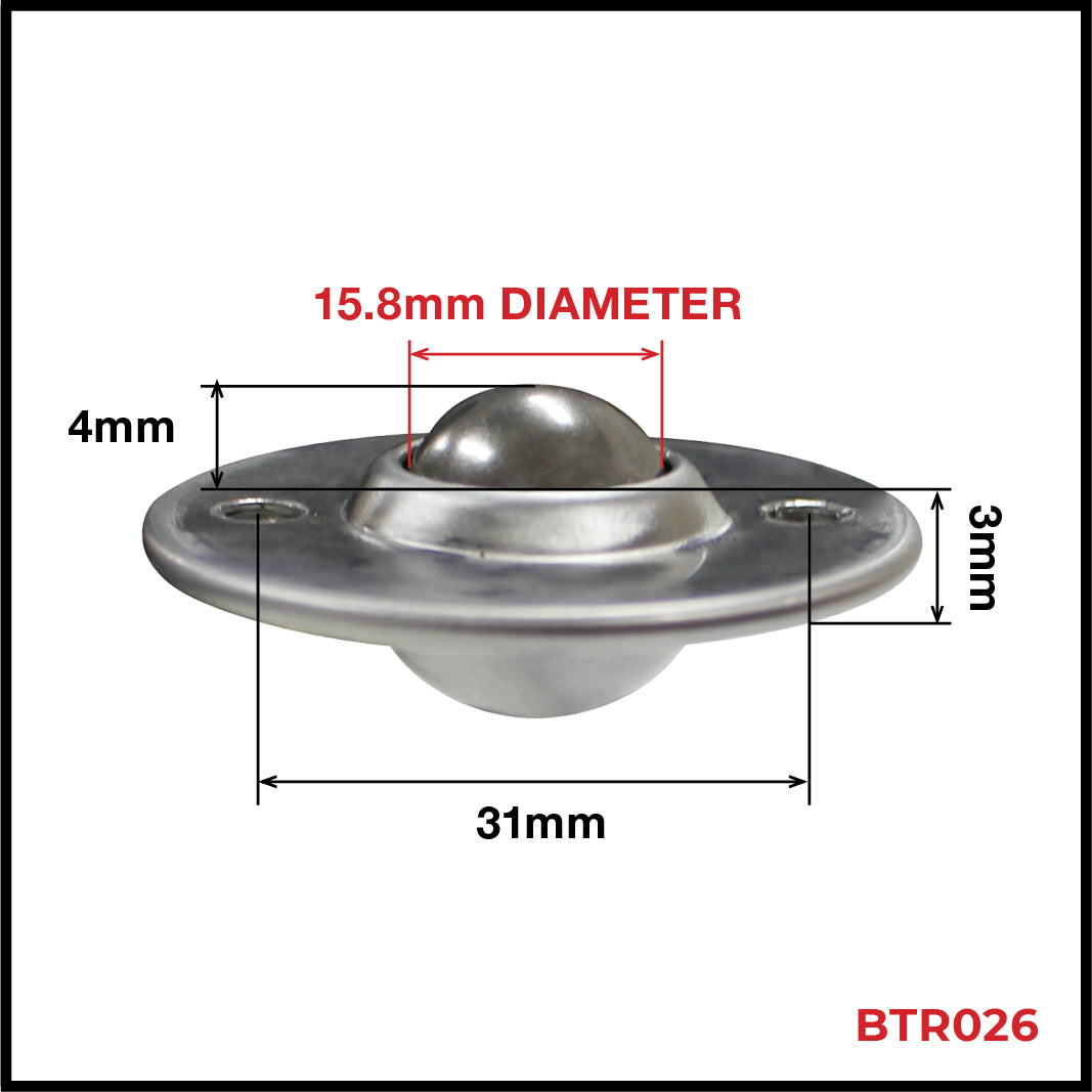 Richmond Stainless Steel Ball Transfers 15kg Capacity | BTR026 image 1