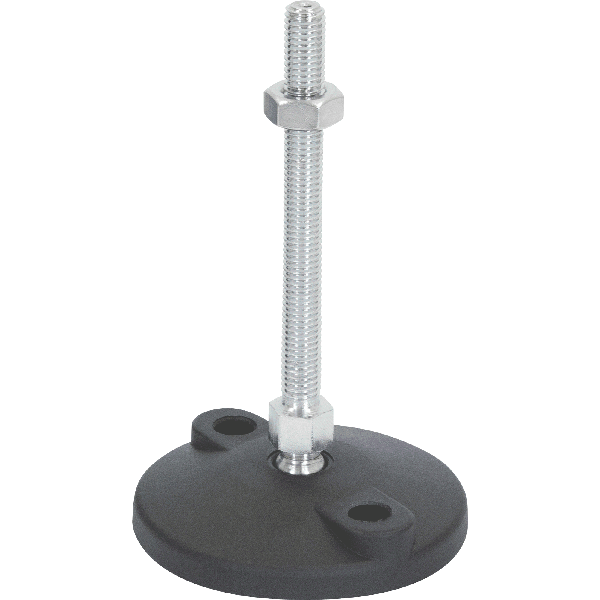 M10 Mild Steel Bolt Down Adjustable Levelling Feet | LVR8010100B image 0