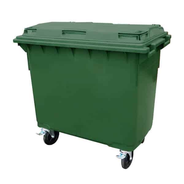 660 Litre Green Wheelie Bin | WGR042 image 0