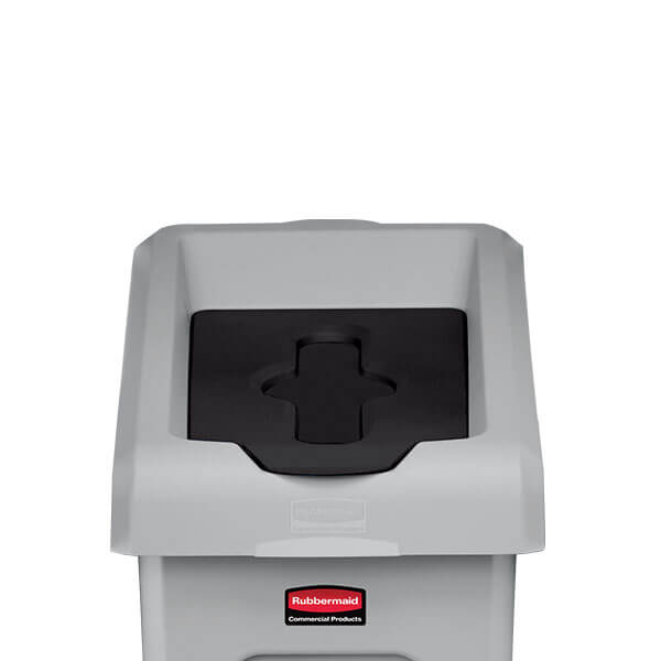 Slim Jim Recycling Station Black Closed Lid Insert image 0