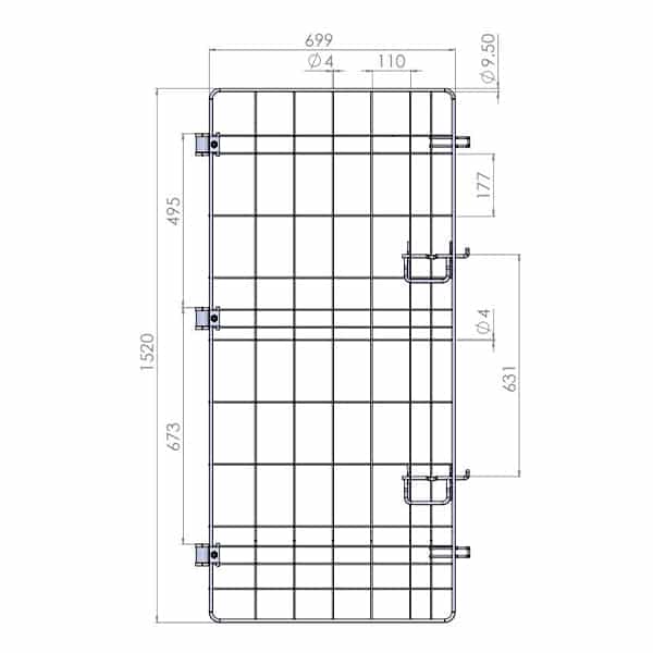 Full Size Door to Suit A Base Roll Cages (RCR603) image 1
