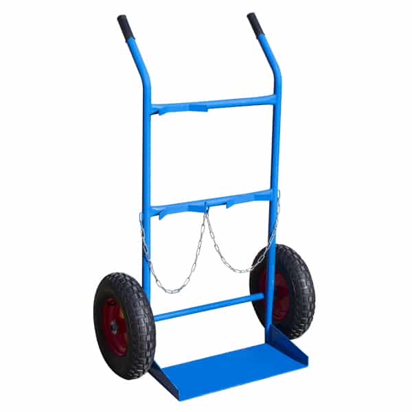 Gas Bottle Trolley With Pneumatic Wheels | GBR002 image 0