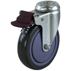 Richmond Castor Swivel with 125mm Polyurethane Wheel and Brake (S5584B) image 0