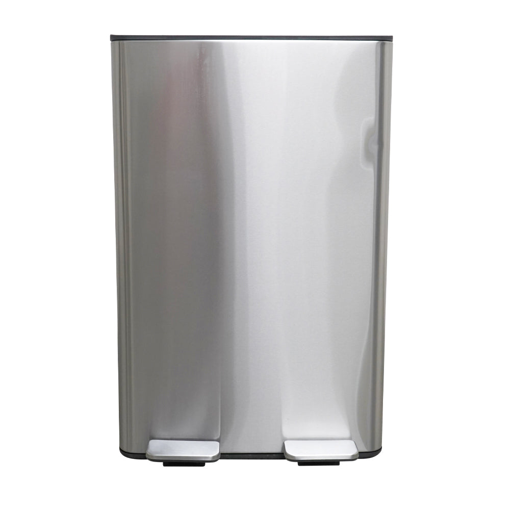 60L Dual Lid Stainless Steel Pedal Bin (PBSS060)