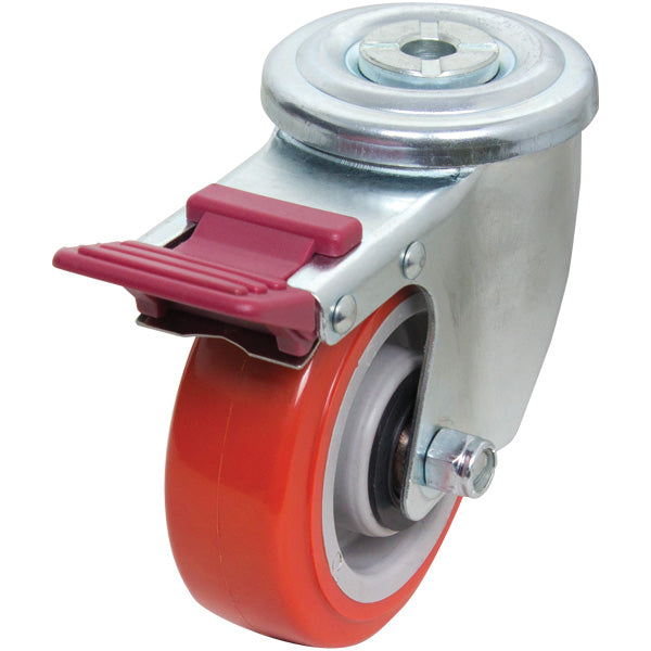 Richmond Castor Swivel with Polyurethane 125mm Wheel and Brake (S5218B) image 0