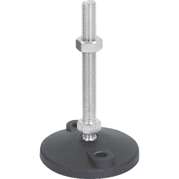 M12 Mild Steel Bolt Down Adjustable Levelling Feet | LVR8012100B image 0