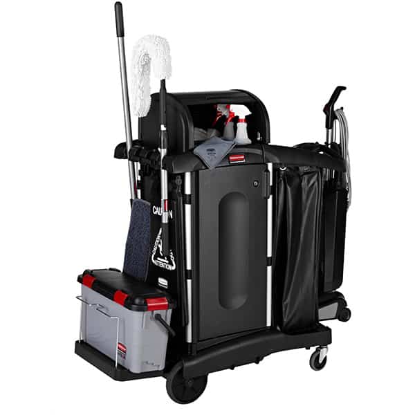 Rubbermaid Executive High Security Janitorial Cleaning Cart | 1861427 image 4