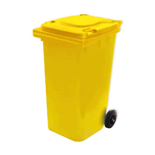 80 Litre Yellow Wheelie Bin | WGR004 image 0