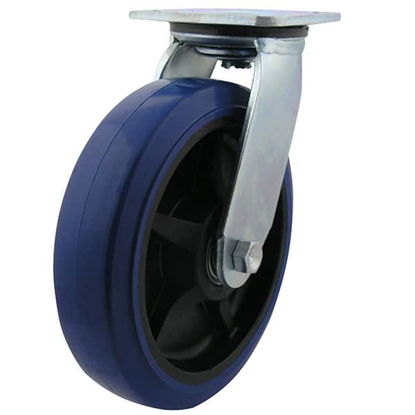 200mm Reb Rubber Wheel 250kg Capacity Castor (S8832) image 0
