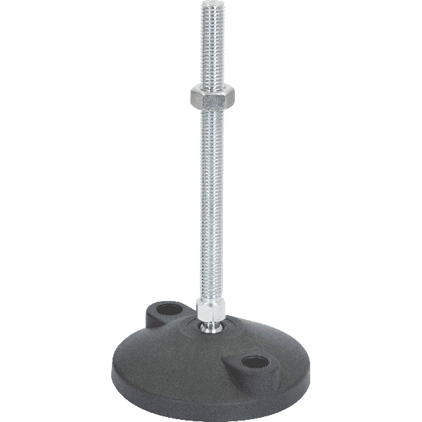 M12 Mild Steel Bolt Down Adjustable Levelling Feet | LVR10012150B image 0