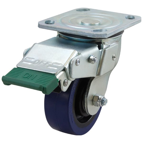 Richmond Castor Swivel with Rebound Rubber 100mm Wheel and Direction Lock (S4456D) image 0