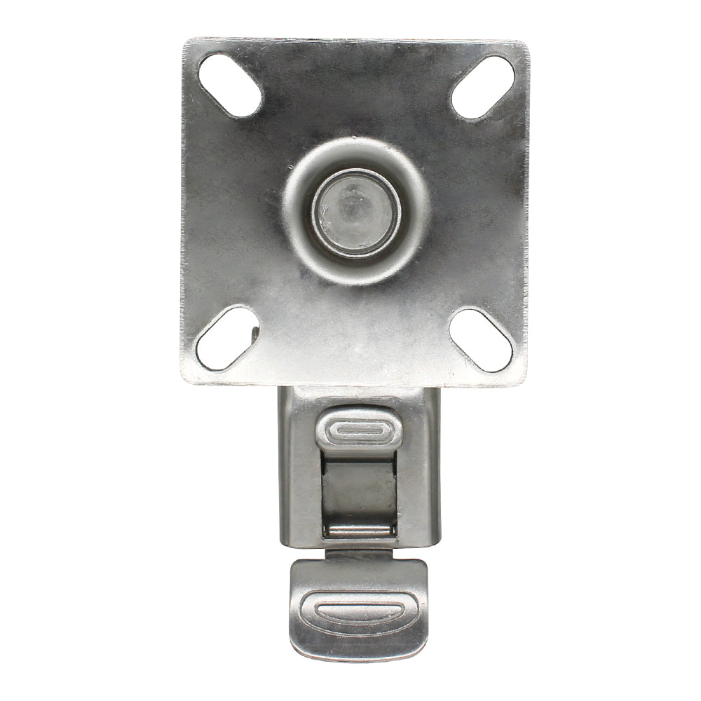 100mm Rubber Wheel 70kg Capacity Stainless Steel Brake Castor (S4726B) image 1