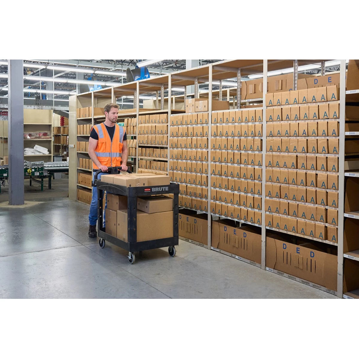 Rubbermaid Heavy Duty Utility Cart Black Color | FG452088BLA