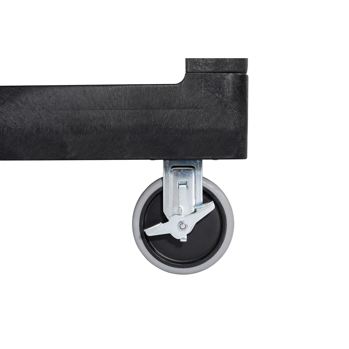 Rubbermaid Heavy Duty Flat Shelf Utility Cart Black Color | FG450500BLA