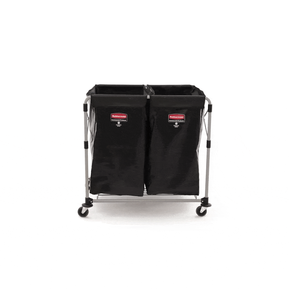 Rubbermaid 300L Collapsible X-Cart with 8 Bushels | Multi Stream | 1881781