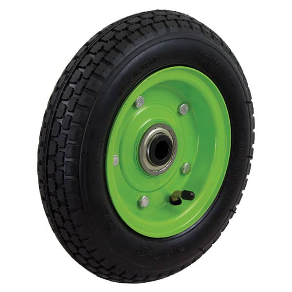 250mm 2 Piece Zinced Metal Centre Pneumatic 250X6 BB Richmond Wheel (Highway Tread) | PN1100-75BB image 0