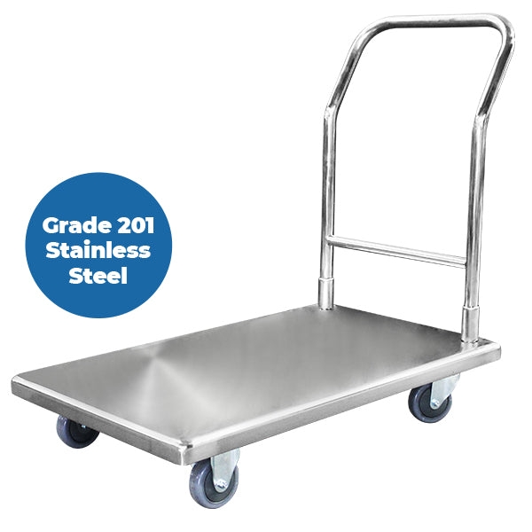 Stainless Platform Trolley | 850mm x 545mm | PFR027 image 0