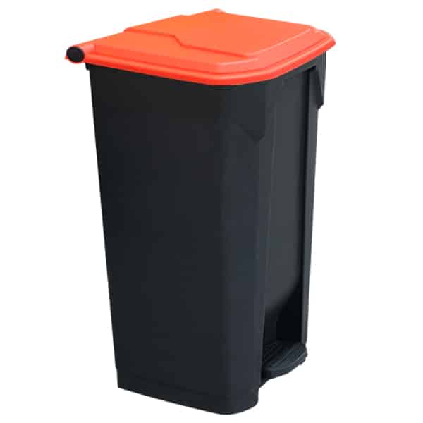 100L Pedal Bin - Red Lid (PBS100RED) image 0