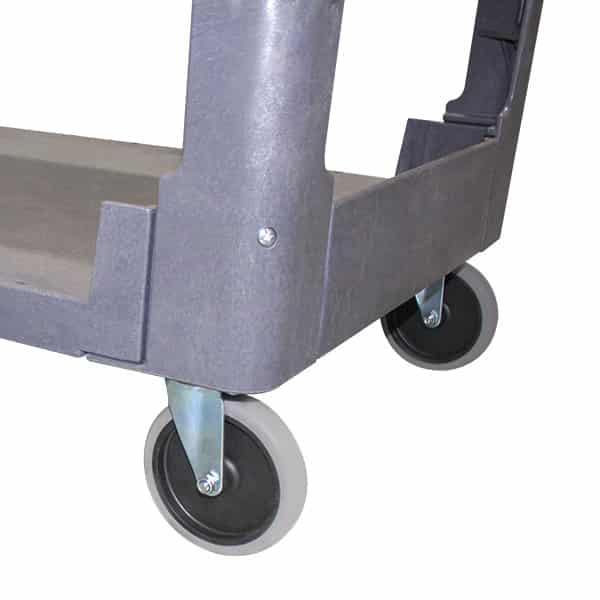 250kg 2 Shelf Flat Deck Stock Picker Trolley 1110x640x825mm (SPR005) image 2
