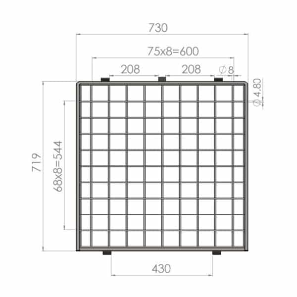 Removable Tube Shelf to suit A Base Roll Cages (RCR602) image 1