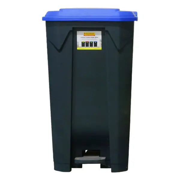 100L Pedal Bin - Blue Lid (PBS100BLU) image 1