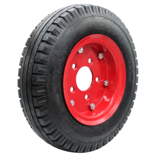 400mm Pneumatic 400X8 Wheel (Highway Tread) | PN1616NOHUB image 0