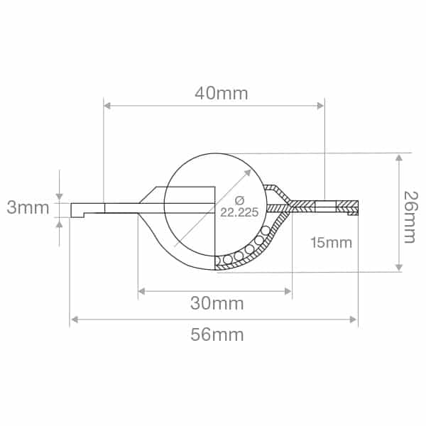 304 Stainless Steel Recessed Flange Mount Ball Transfer 22.225mm Roller Diameter | BTR222SS image 1